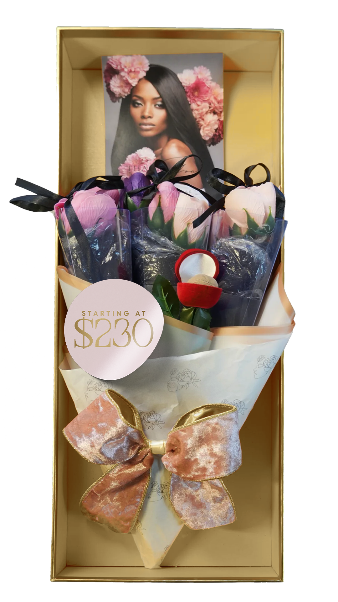 Valentine's Raw Bundle Bouquet Box